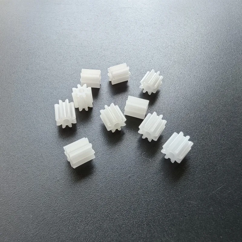 10PCS/bag 81.5A 0.5M Small Pinion 8 Teeth OD=5mm Hole 1.5mm Plastic Gear DIY Model Motor Parts