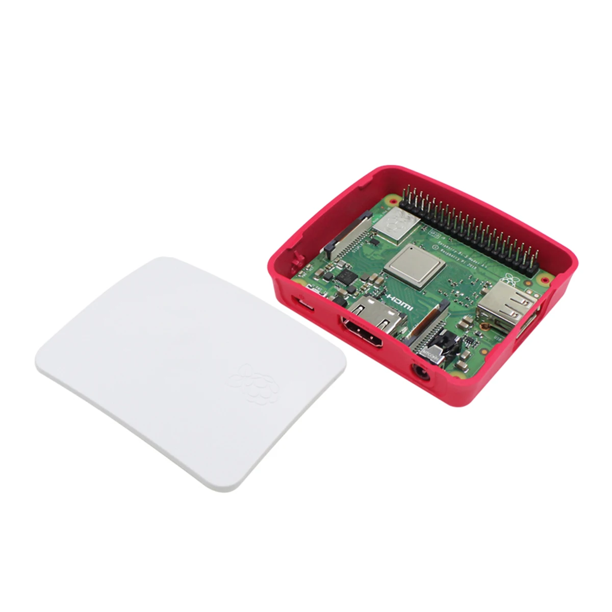 Raspberry Pi 3-generation 3A thermal shell Raspberry Pi 3A+red and white shell ABS protective shell box