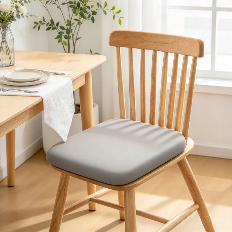 Elastic Rebound Sponge Seat Cushion Soft Breathable Chair Pad Comfort Seat Mat for Office Home Long Sitting