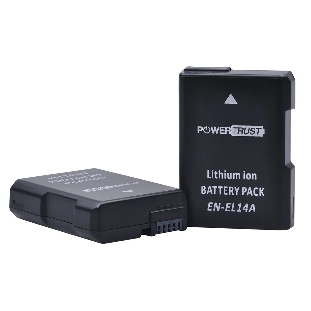 EN-EL14 EN EL14 Battery with Dual Charger for Nikon EN-EL14a D3100 D5500 D5300 D5600 D3300 D3400 Coolpix P7000 D3500 DSLR Camera