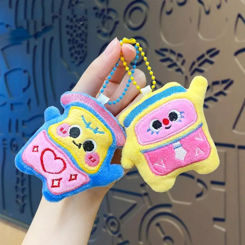 Bonito dos desenhos animados armário de pelúcia pingente chaveiro kawii boneca de pelúcia chaveiro do carro mochila ornamento pingente decoração acessórios