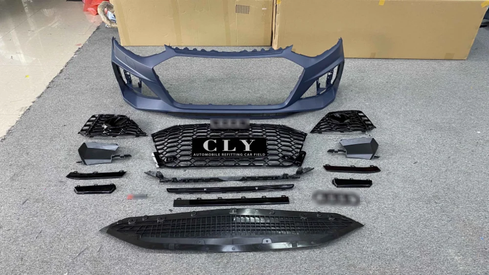 Genuine Car bumpers For 2020-2021 Audi A4 A4L S4 Upgrade RS4 Body kits Front Car Bumper With Grille