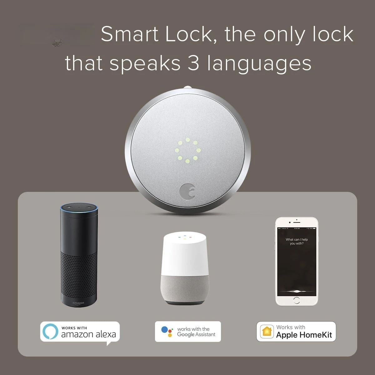 

Wi-Fi Bridge, Remote Access, Alexa Integration for Your Smart Lock, white, 1.5 x 2.4 x 2.4"