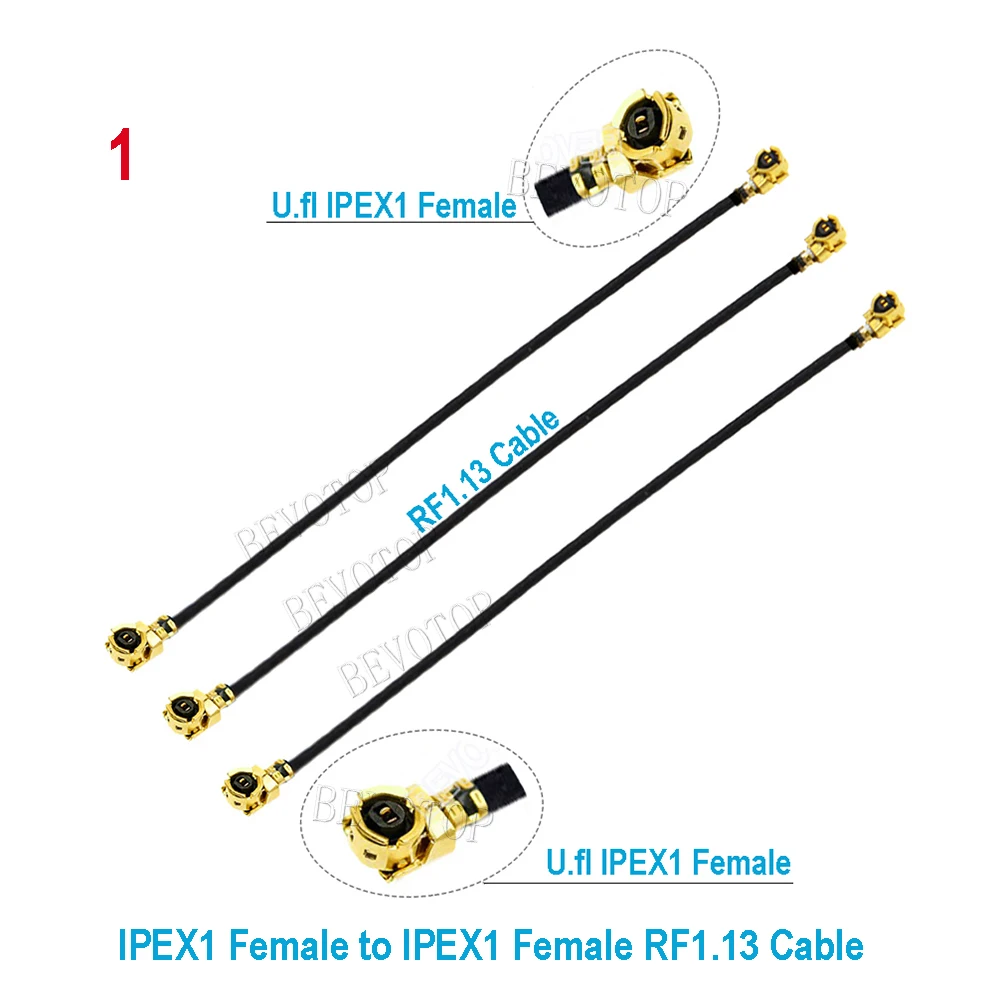 10Pcs  Cable 1/4/3 Female to Female Pigtail RF1.13/RF0.81/RF1.37/RG178  Coaxial Jumper 3G 4G Extension Cable