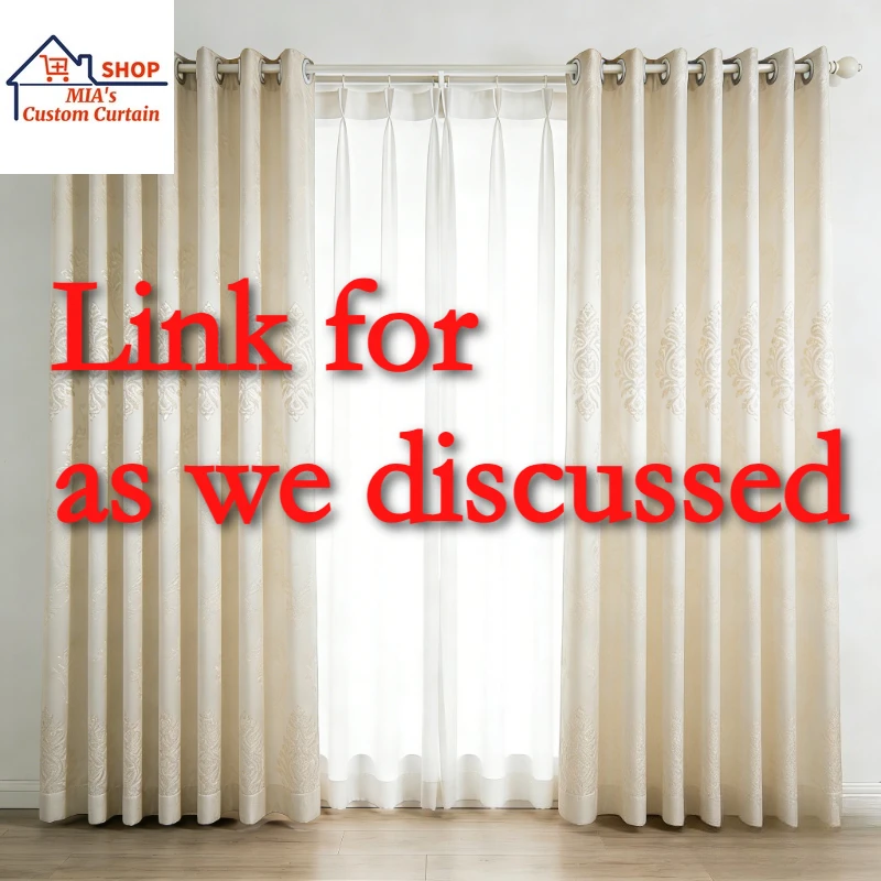 Link for Curtains for Living Dining Room Bedroom Blackout Custom Size Luxury
