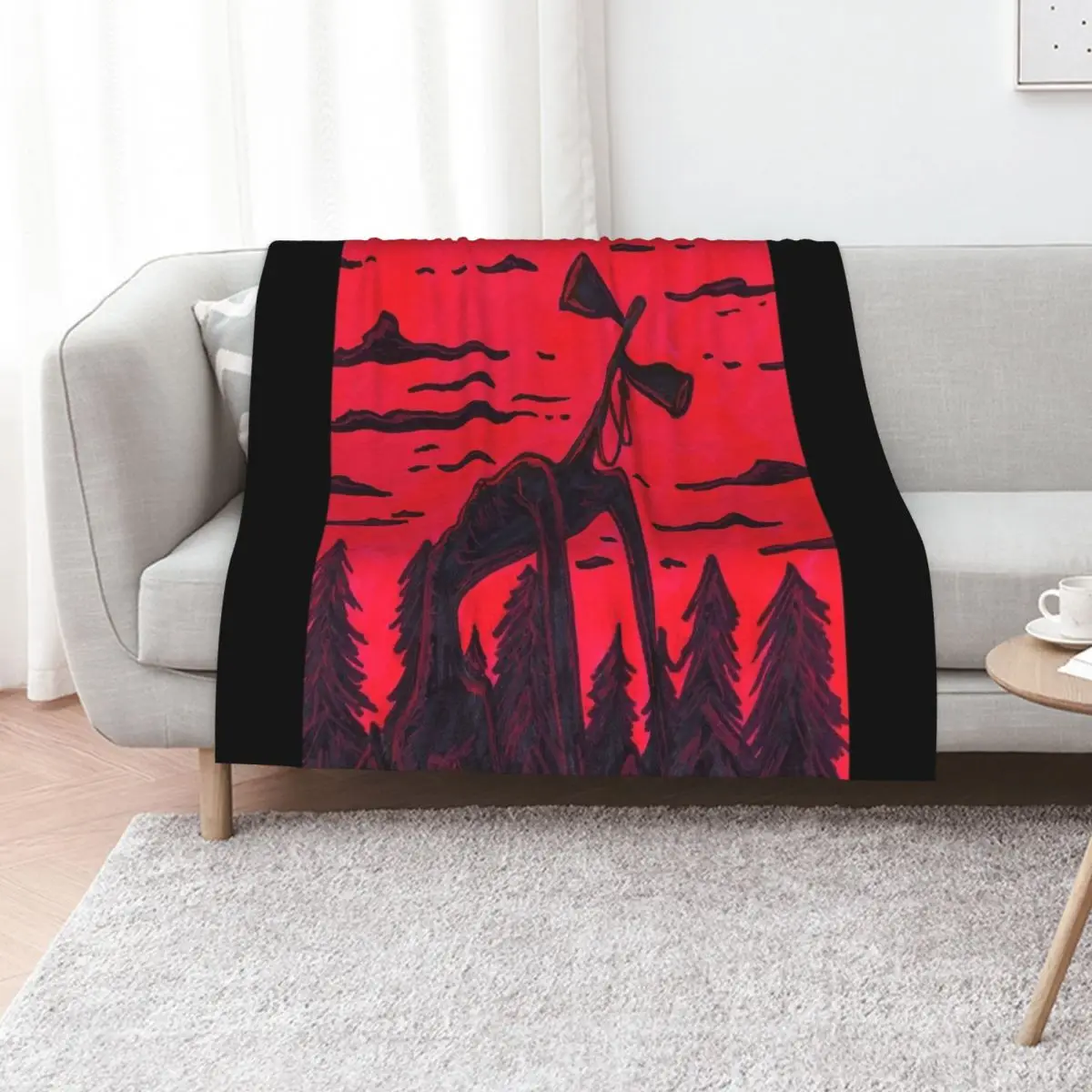 Siren Head Throw Blanket Retros Bed Fashionable Thermal Furrys Blankets For Bed blankets ands Blankets