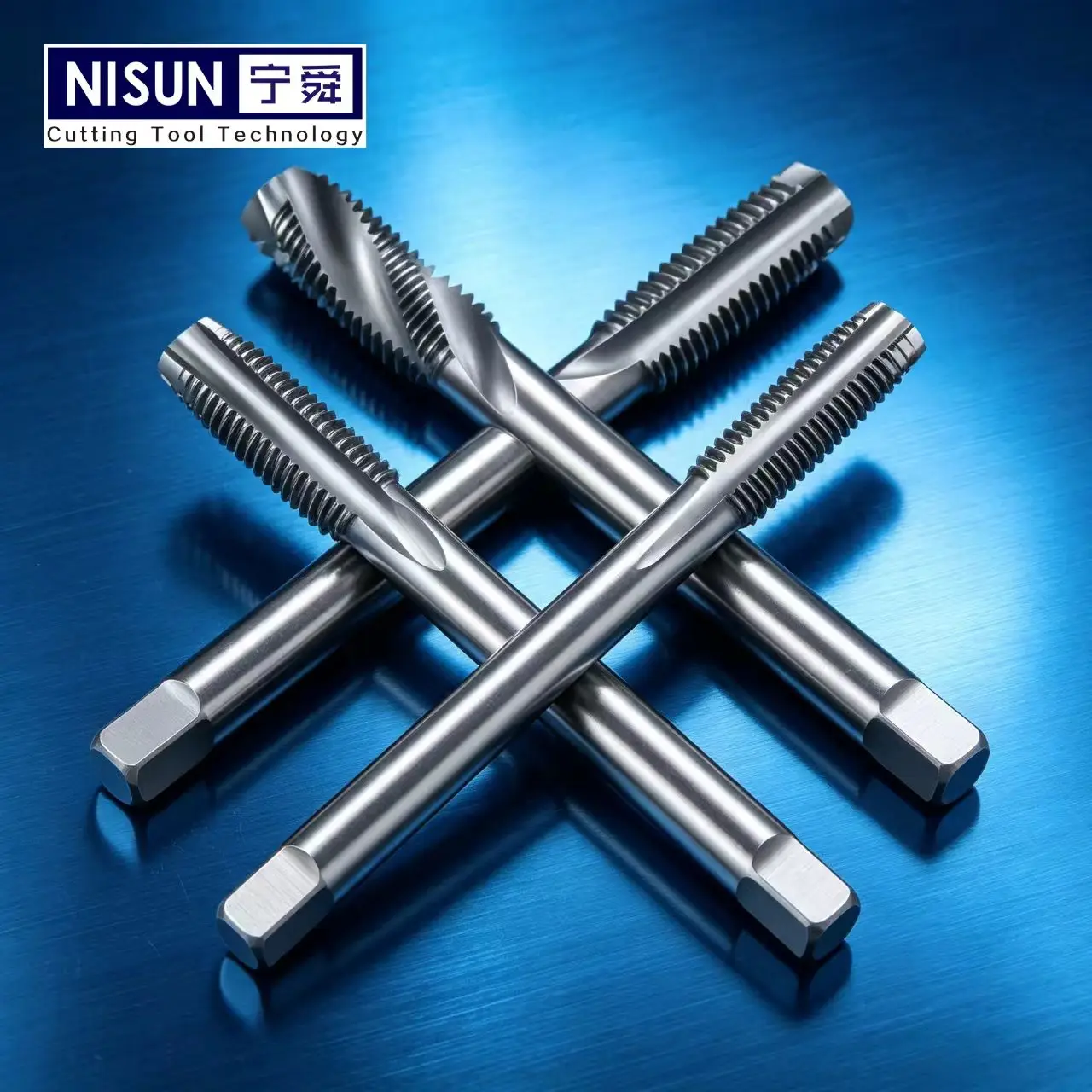 Custom  name name name M2 HSS M35 PM Spiral Cutting Taps Threading Tools UN BSP Metric 2 Flutes