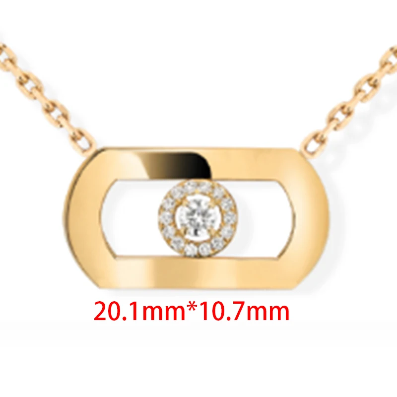 S925 Sliver Temperament Commuter Wear Matching Ornaments, Exquisite Simple Atmosphere Diamond-Set Necklace