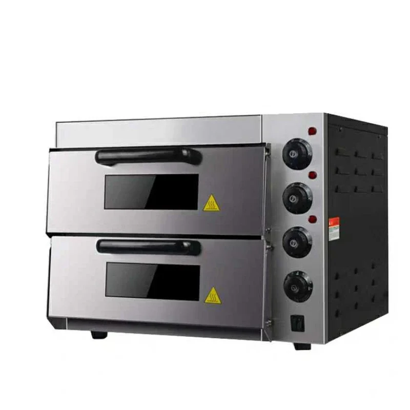 Luxury Oven Double-Layer Slate Pizza Oven Large Capacity Large Bread Baking Two-Layer Two-Plate with Timing Electric Oven