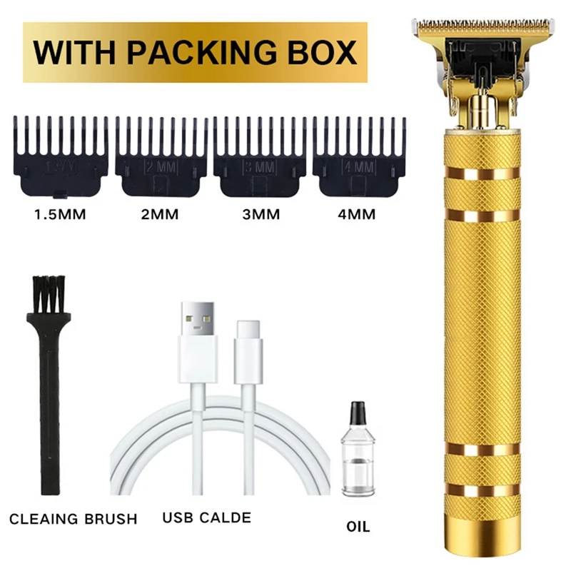 Лидер продаж, мужская машинка для стрижки волос, профессиональный триммер для волос, беспроводная электрическая машинка для стрижки волос, экологически чистая упаковка