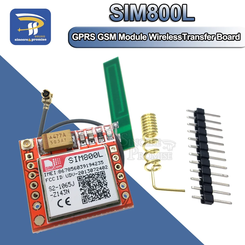 Najmniejszy moduł GSM SIM800L GPRS zestaw karta MicroSIM płyta główna czterozakresowy Port szeregowy TTL z anteną DIY