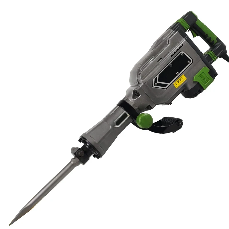 

Electric DIY Heavy Industrial Hammer Pickaxe High-Power 1600W Aluminum Construction 2000Bpm Impact 2.0AH Battery D-Handle 14A