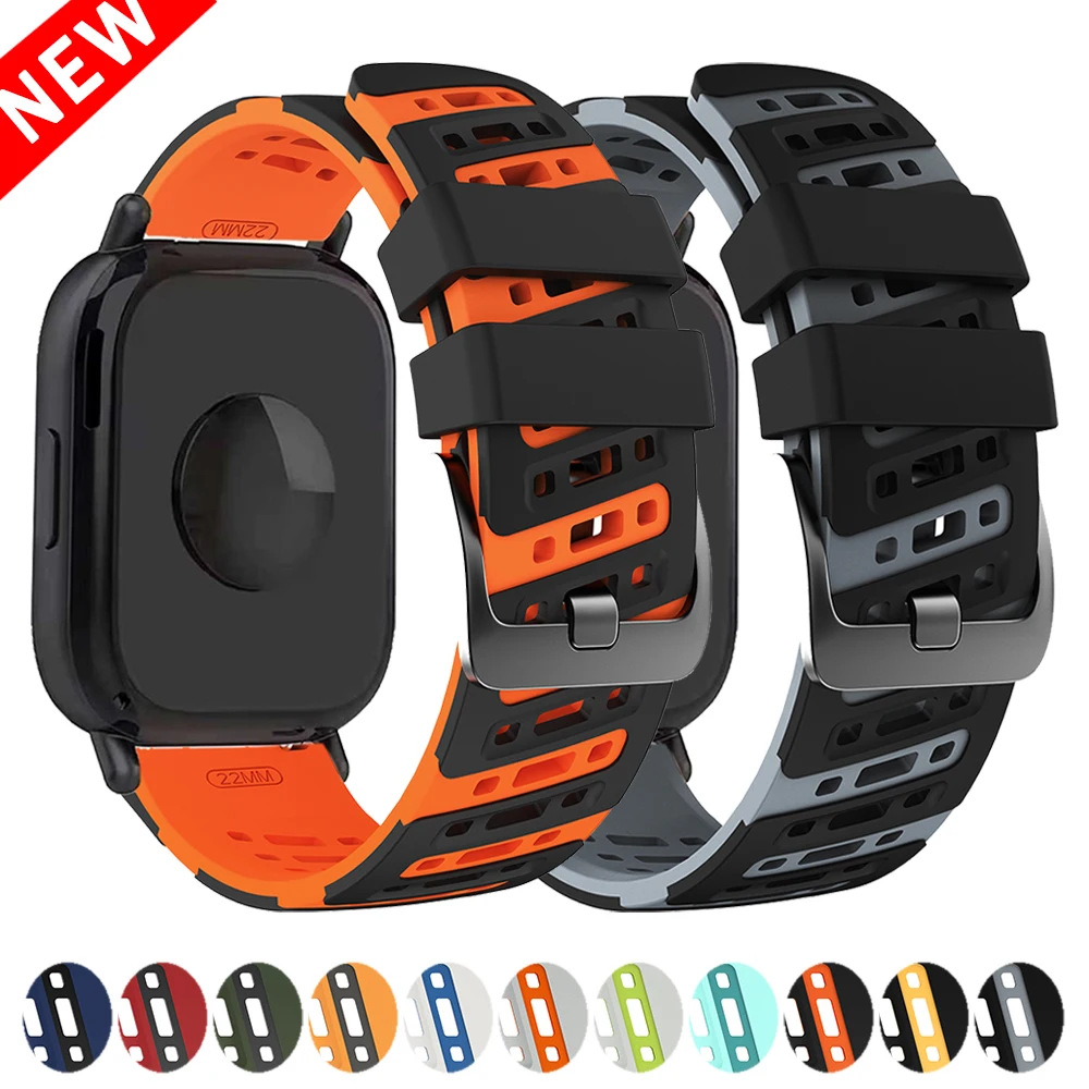 22mm Silikonarmband für REDMI Watch 5 Lite Ersatzarmband für Redmi Watch 5 Active Sports Atmungsaktives Correa