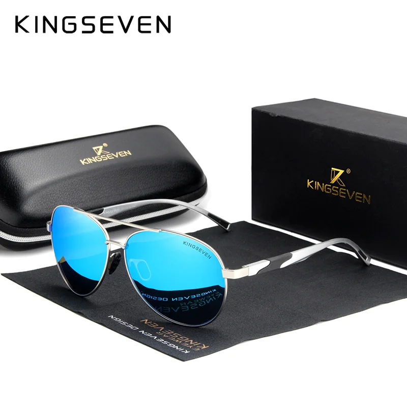 

KINGSEVEN Brand Design Sunglasses For Men Polarized Aluminum Pilot Women Sun Glasses 2023 Fashion Style UV400 Gafas De Sol