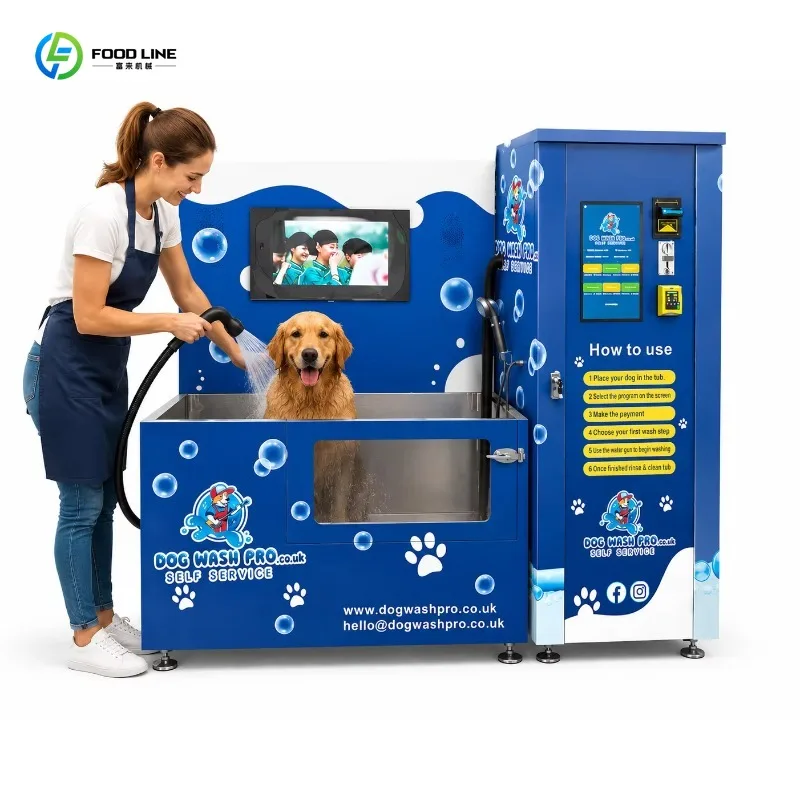 Commercial Shared Pet Cleaning Machine Stainless Steel Self-Service Pet Bath Integrated Pet Grooming Equipment