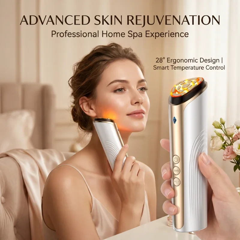 

28 Days Skin Rejuvenation Thermoelectric Face Massager 13 Probes LED Photon Therapy Anti-Aging Beauty Device