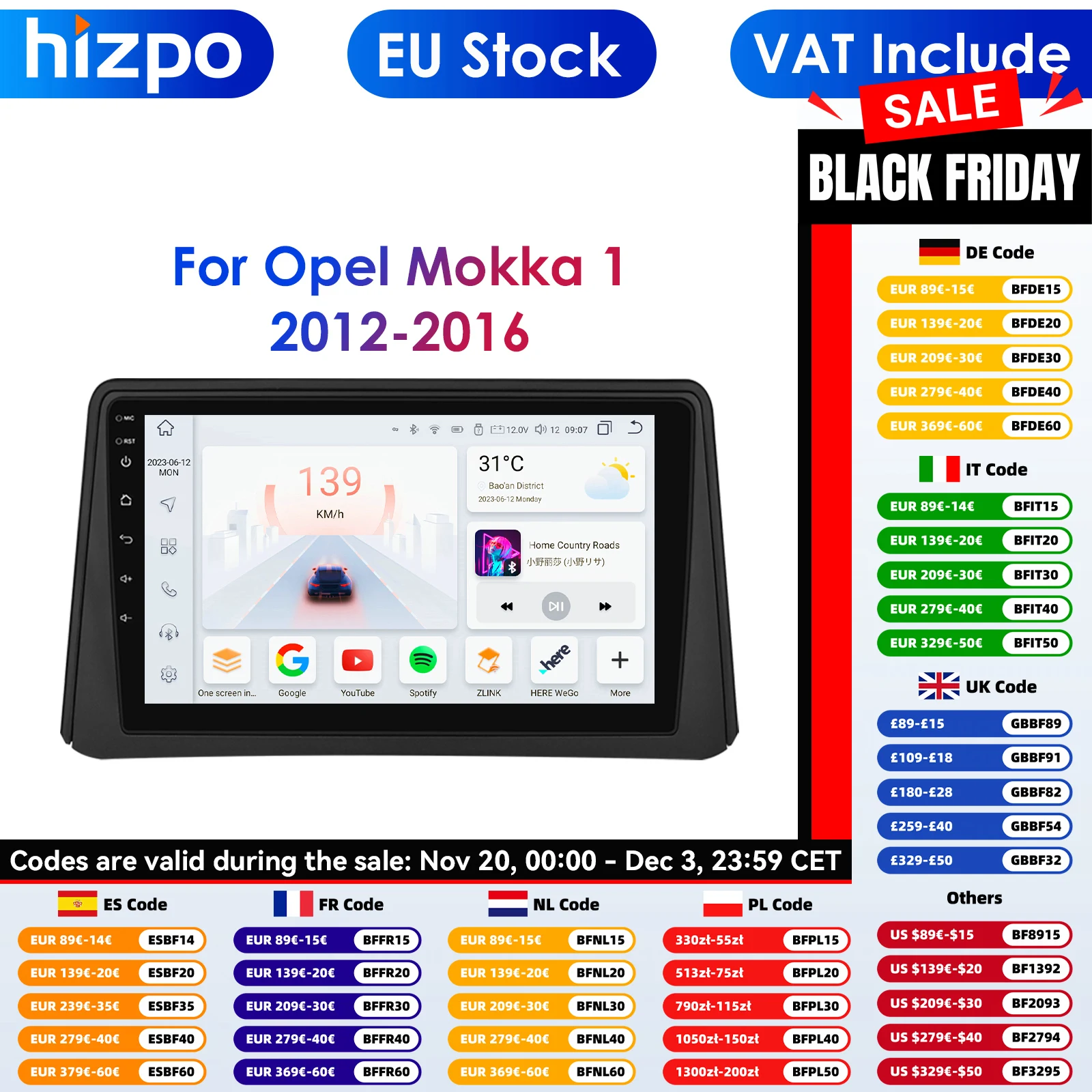 Carplay 4G Android 14 Radio de coche para Opel Mokka 1 2012 - 2016 reproductor de vídeo Multimedia 2 Din WIFI navegación GPS estéreo DSP Audio