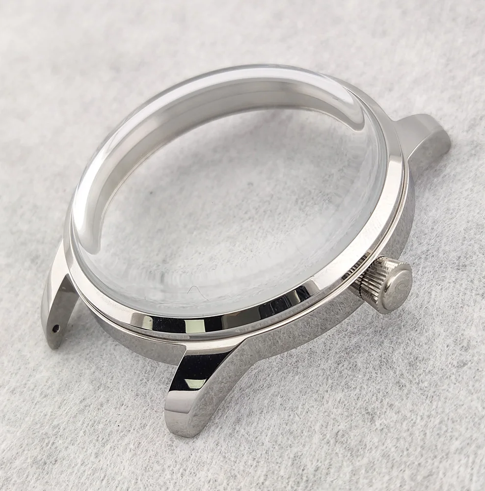 40.5mm Case NH Case35 NH Case 38 Watch Case Stainless Steel ​Arch Glass Tra Waterproof Case Suitable For 35/36/38 Movement