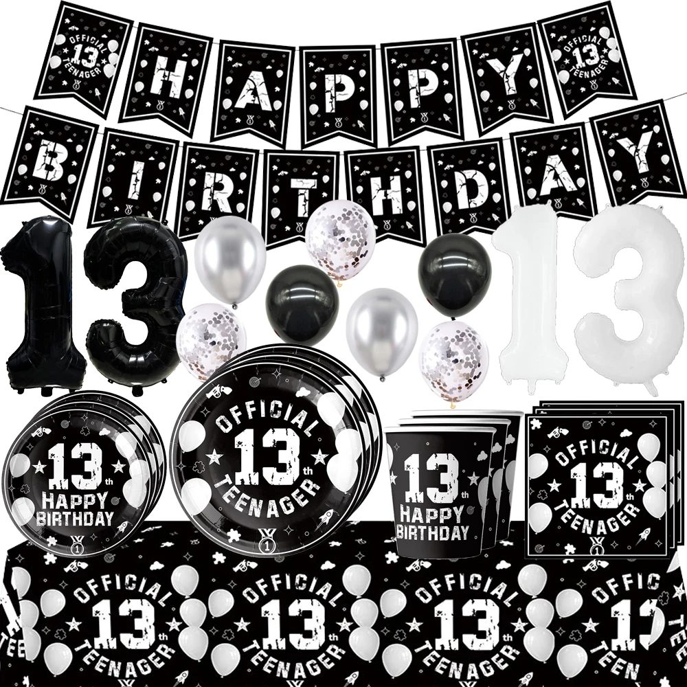 Ultimate 13th Birthday Decoration Guide: Black & White Party Essentials for a Stylish Teen Transition