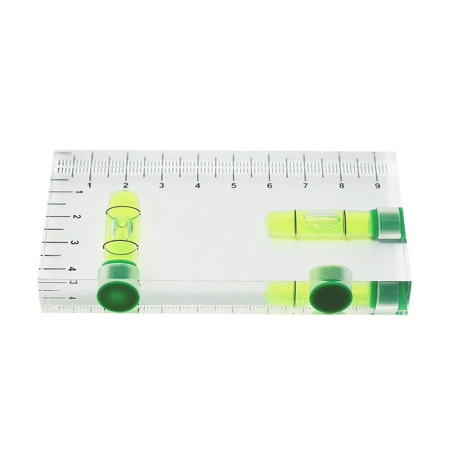 Bubble Level Transparent Scale High Precision Mini Level Construction Leveling Tool Magnetic Measurement Bubble Level Gauge