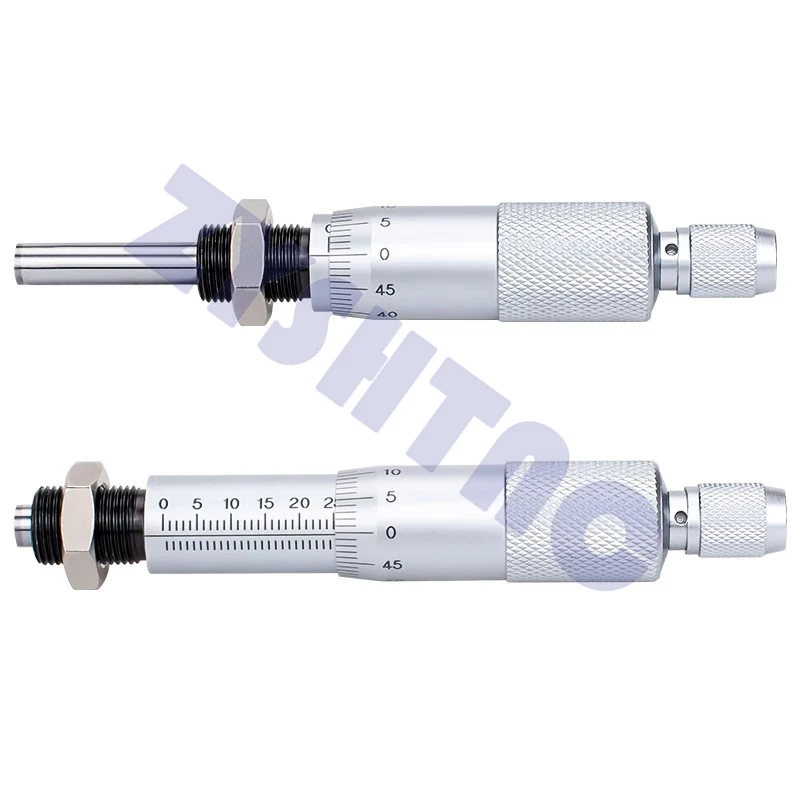 Micrometer Differential Head 0-6.5mm Micrometer Head 0-13mm Fine Tuning Nut Micrometer 0-25mm 0-50mm Measuring Head with Lock