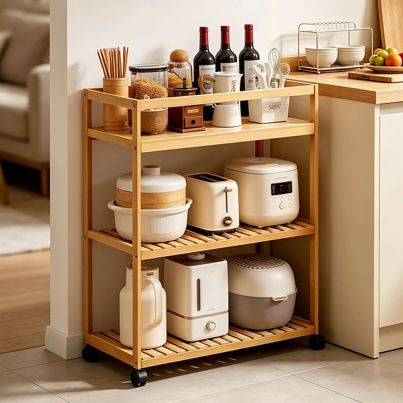 Household trolley shelf mobile storage shelf floor multi-function