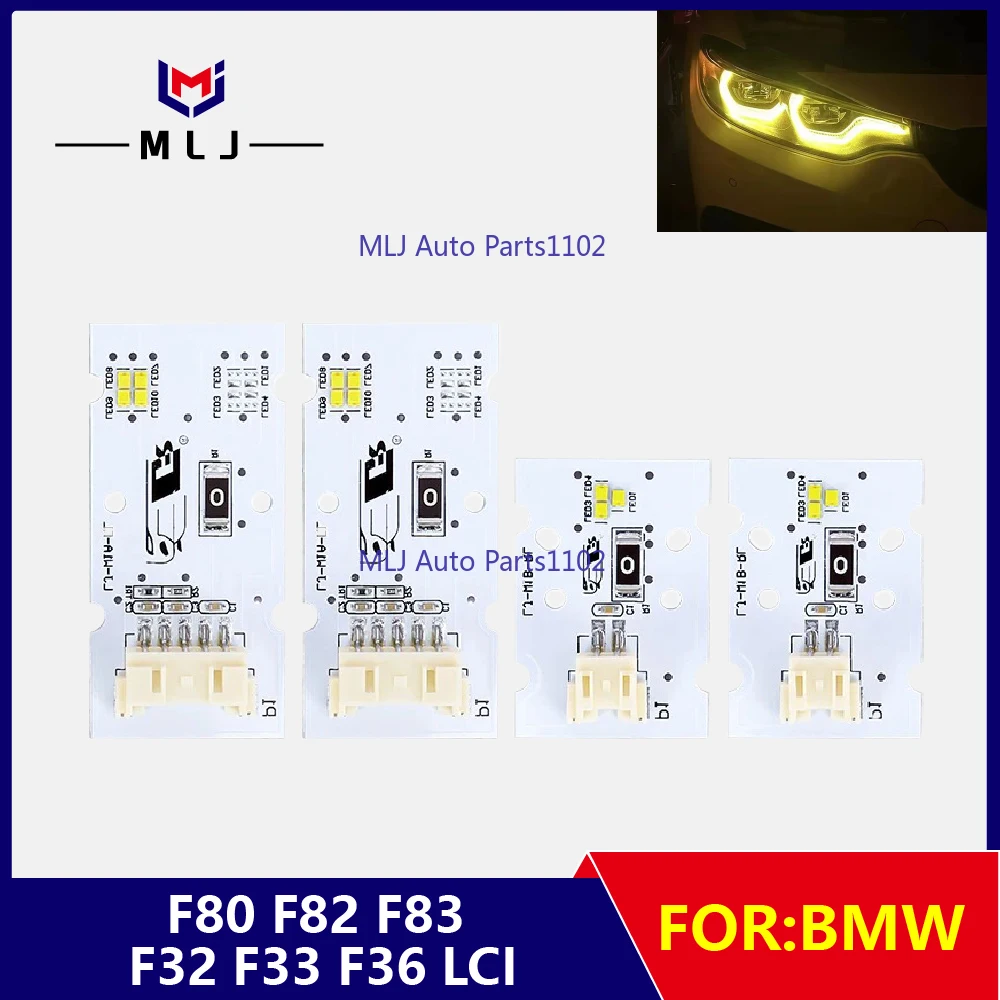 

Желтый светодиодный чип DRL для BMW M3 M4 CSL 4 серии F80 F82 F83 F32 F36 F33 LCI дневные ходовые огни лимонно-желтый