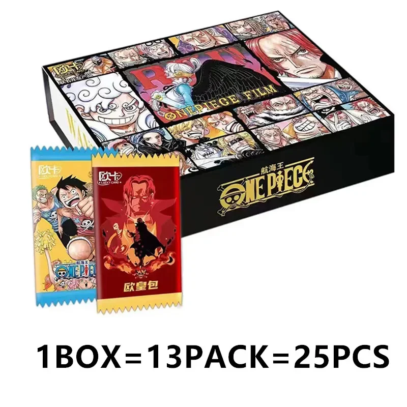 Carte da collezione One Piece Booster Box Anime TCG Cartas Tcg Rufy Zoro Sanji Nami Card per la famiglia Bambini Giocattoli di Natale