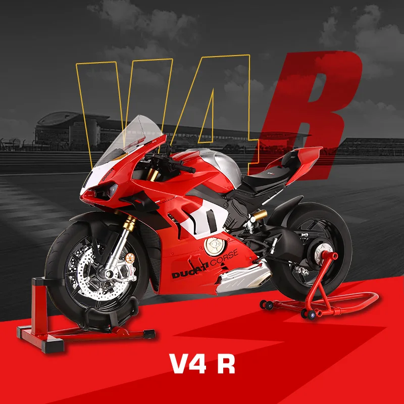 

1:6 Scale Ducati Panigale V4 S & V4 SP2 Alloy Die-cast Motorcycle with Water Misting Effect, Collectible Display Piece