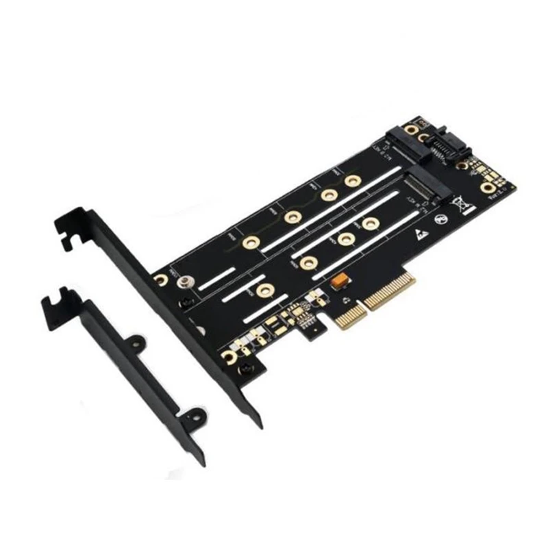

Адаптер M.2 Nvme SSD NGFF к PCI-E X4, адаптер M.2 SATA к SATA III, карта адаптера NGFF M Key B KEY, двойной адаптер M.2 Pcie