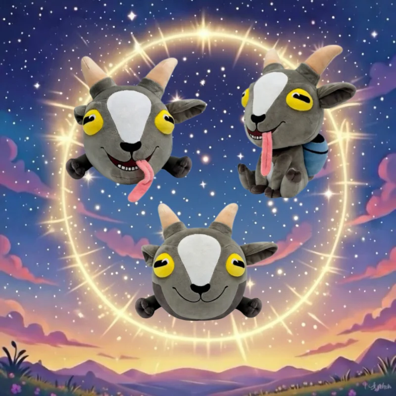 

Goat Simulator Plush Toy Gray Stuffed Goat Doll Game Peripheral Soft Cute Funny Figure Home Decor Gift For Kids And Game Lovers