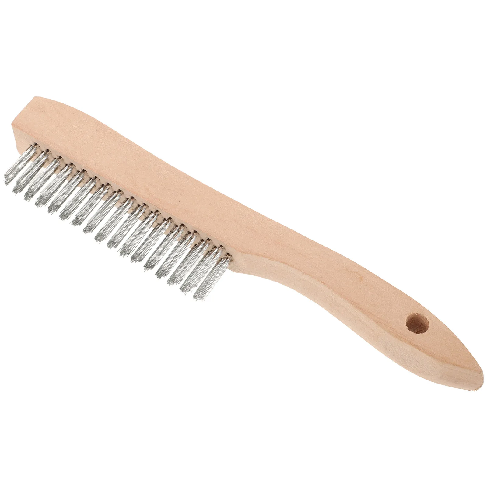 

Щетка из стальной проволоки с деревянной ручкой для удаления ржавчины, очистки сварочного шлака, краски, полировки металла, 1 шт.