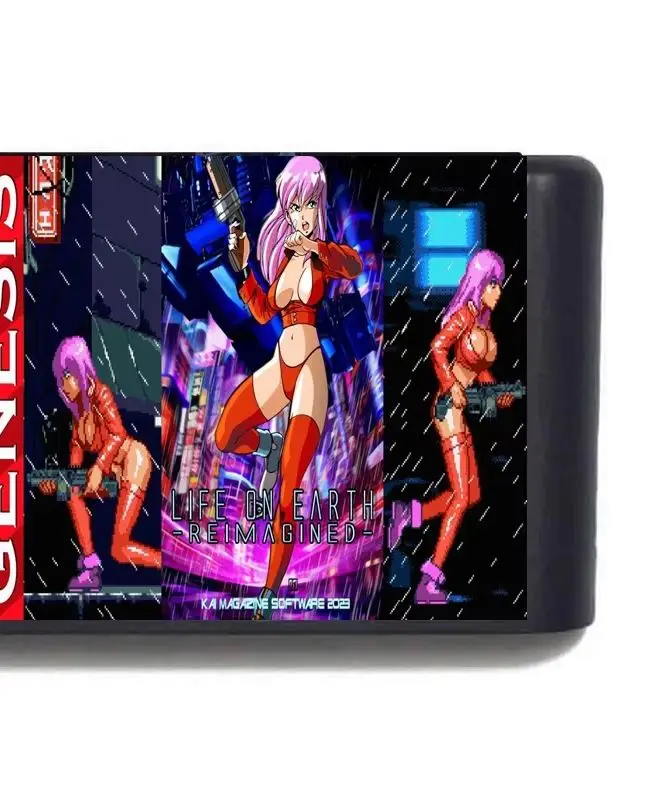 LIFE on EARTH: REIMAGINED Full Version Support Memory Function 16 Bit Game Card For Mege Drive