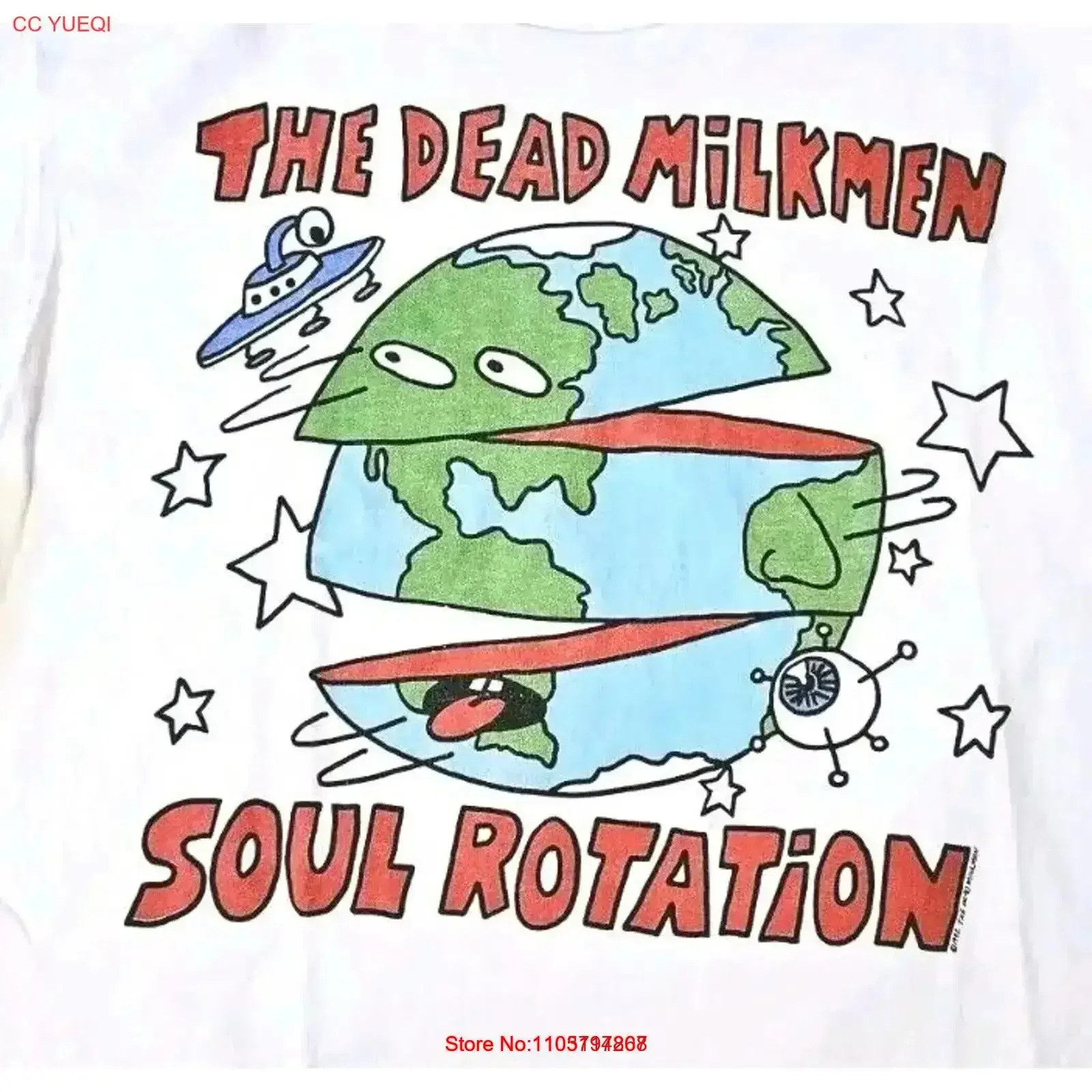 Vintage 90s 1992 The Dead Milkmen Soul Rotation Punk Rock T Shirt XL Washed Comfortable Versatile Stretched Slightly vintage