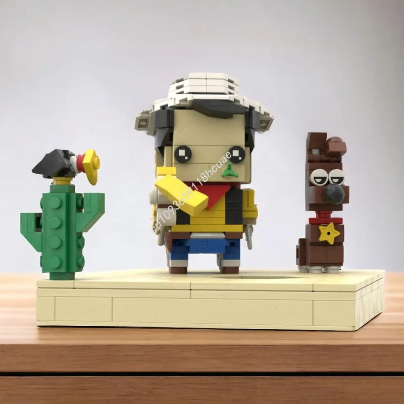 

222 шт. MOC Luky Luck Rantanplan Jolly Jumper Brickheadz модель строительные блоки день рождения дети развивающие игрушки ремесло рождественские подарки