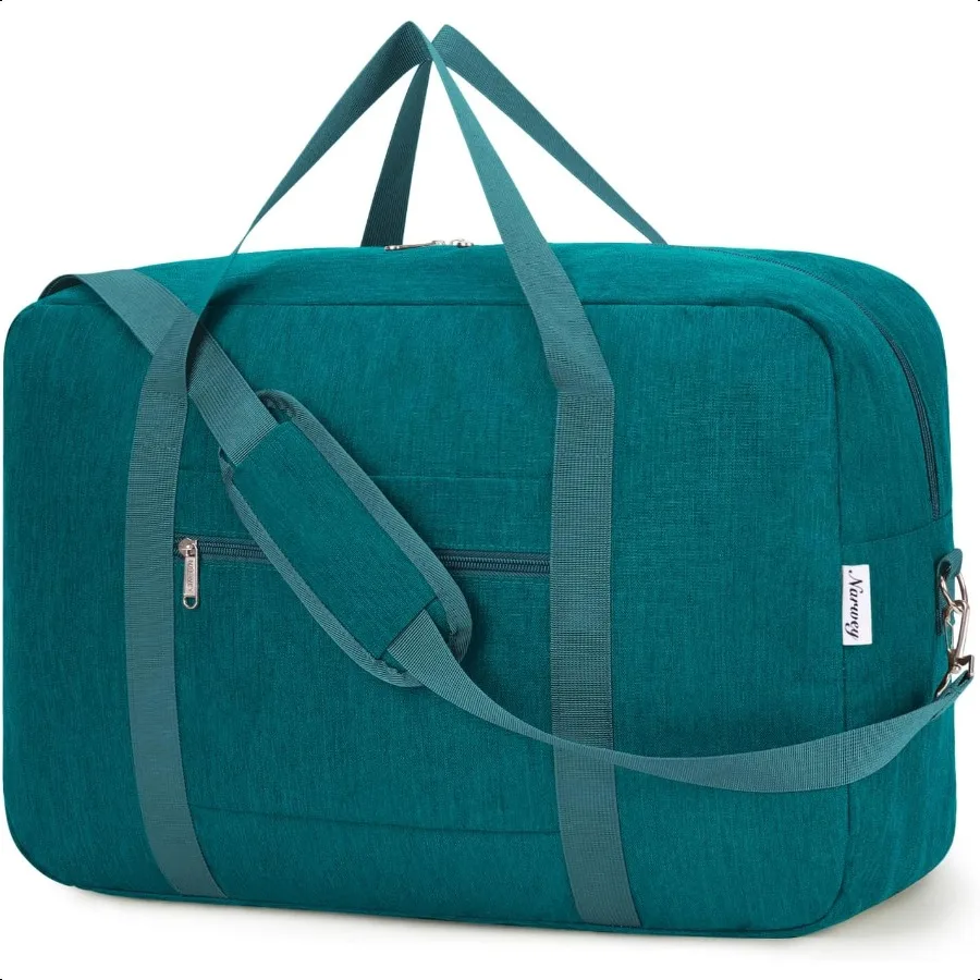 

Carry on luaggage 22x14x9 Airlines Appd Foldable Carry on Bag Travel Duffel Packable Duffle Overnight for Women and Men 40L Tea