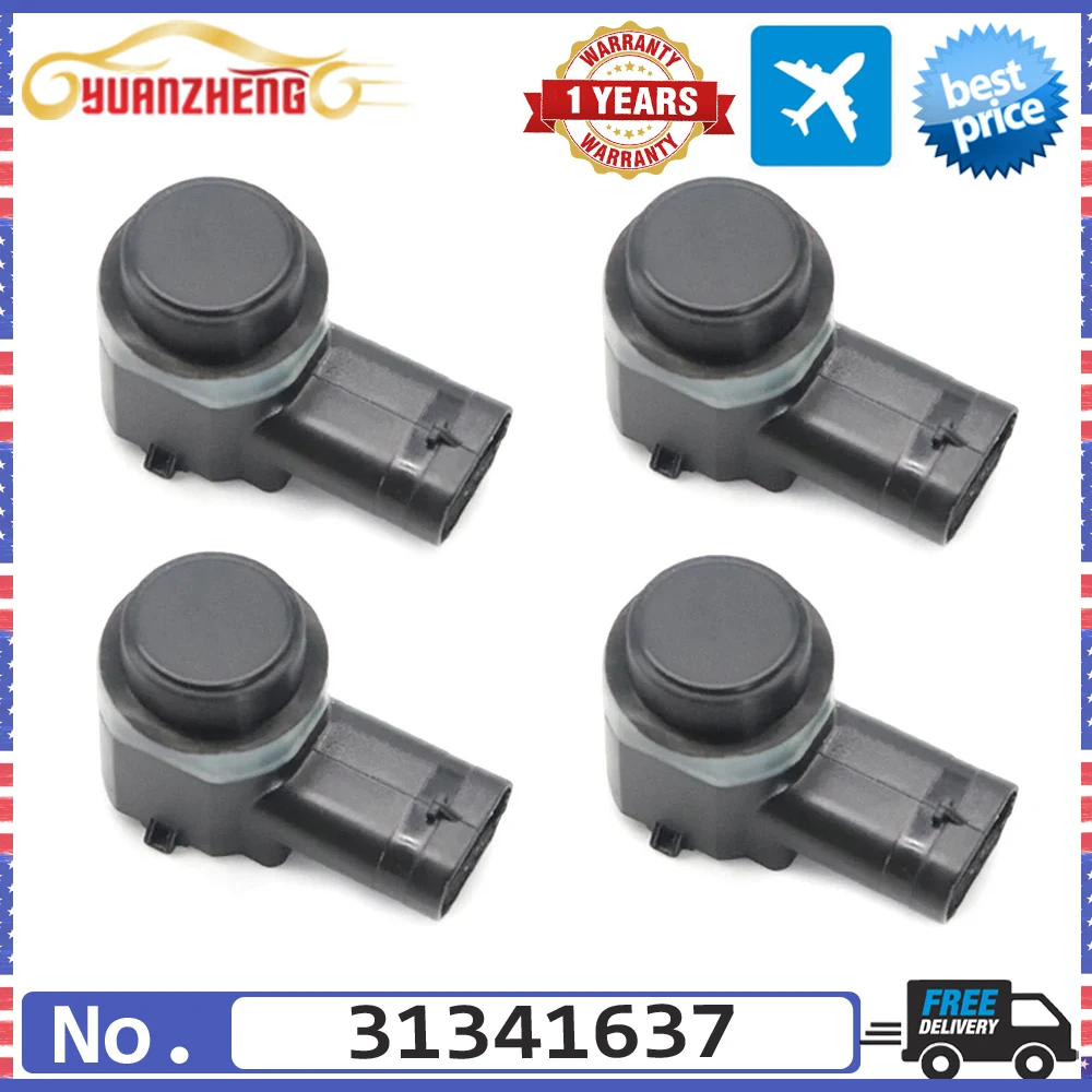 NEW 4pcs 31341637 PDC Parking Sensor Bumper Reverse Assist Parktronic for Volvo C30 C70 S60 S80 V70 XC70 XC90 06-11 30786968