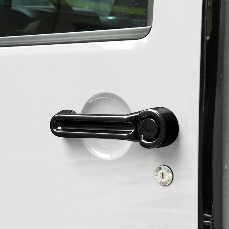 20X Outside Exterior Door Handle & Tailgate Cover For JEEP Wrangler JK 07-17 Liberty 08-12 Dodge Nitro 07-11 Black 4Dr