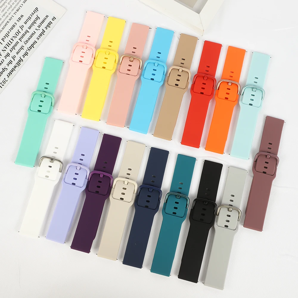 Strap For Amazfit GTS 2/4/3/GTS 2/4 Mini/GTR 4/2/2e 20mm/22mm Watch Silicone Sport Bracelet Amazfit bip 6 5 3/u pro Series band