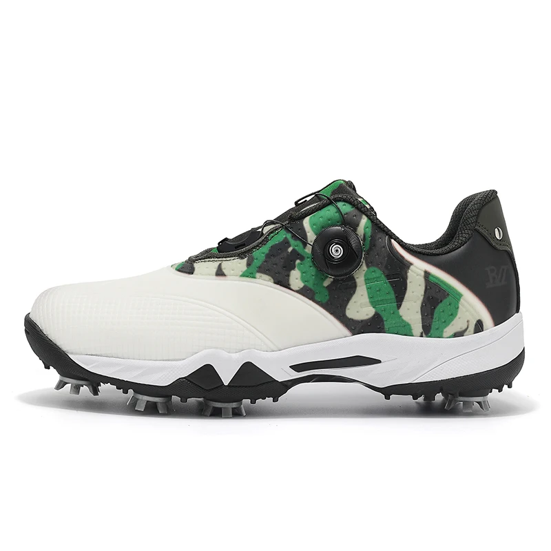 

Golf sports shoes men breathable comfortable throughout four season new casual fashion cushioning anti slip knob motion shoes