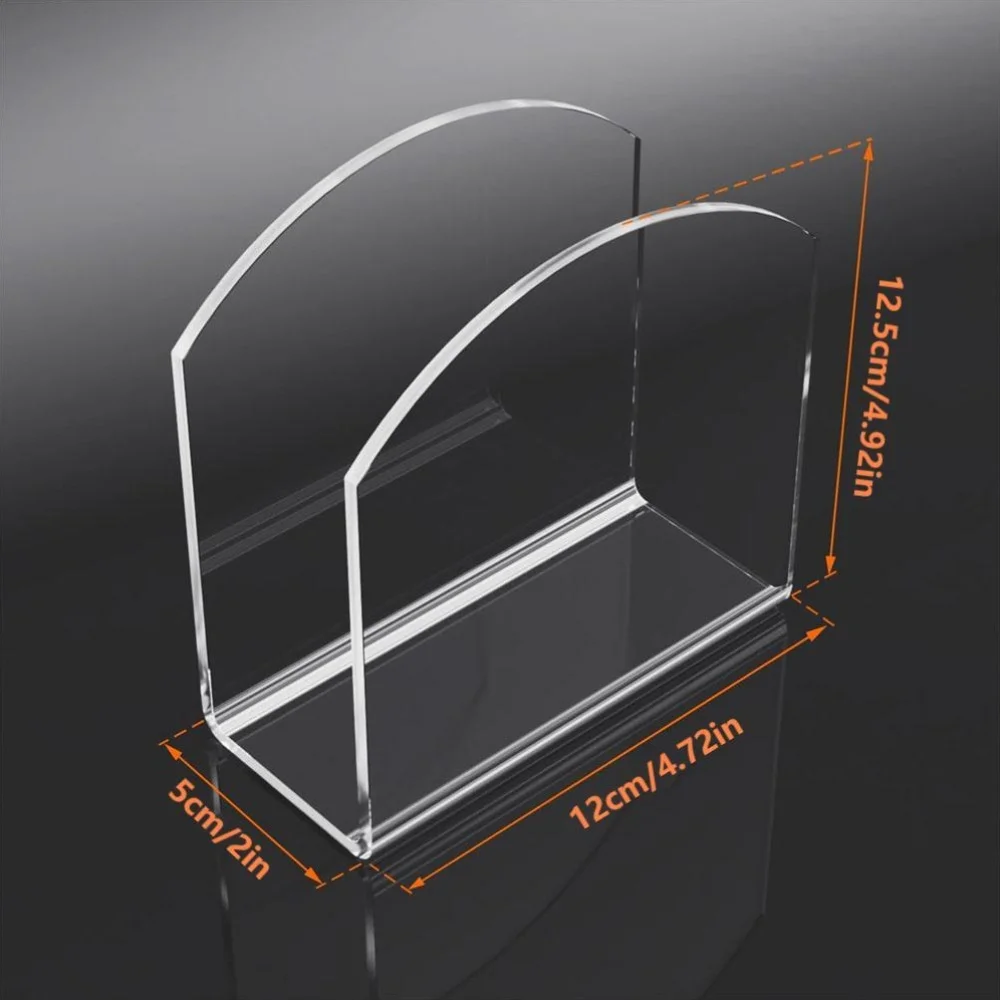 2pcs/pack New Style Napkin Holder, Clear Acrylic Napkin Holder for Table, Tissue Paper Cocktail Napkin Holder for Kitchen, Dinne - view 2