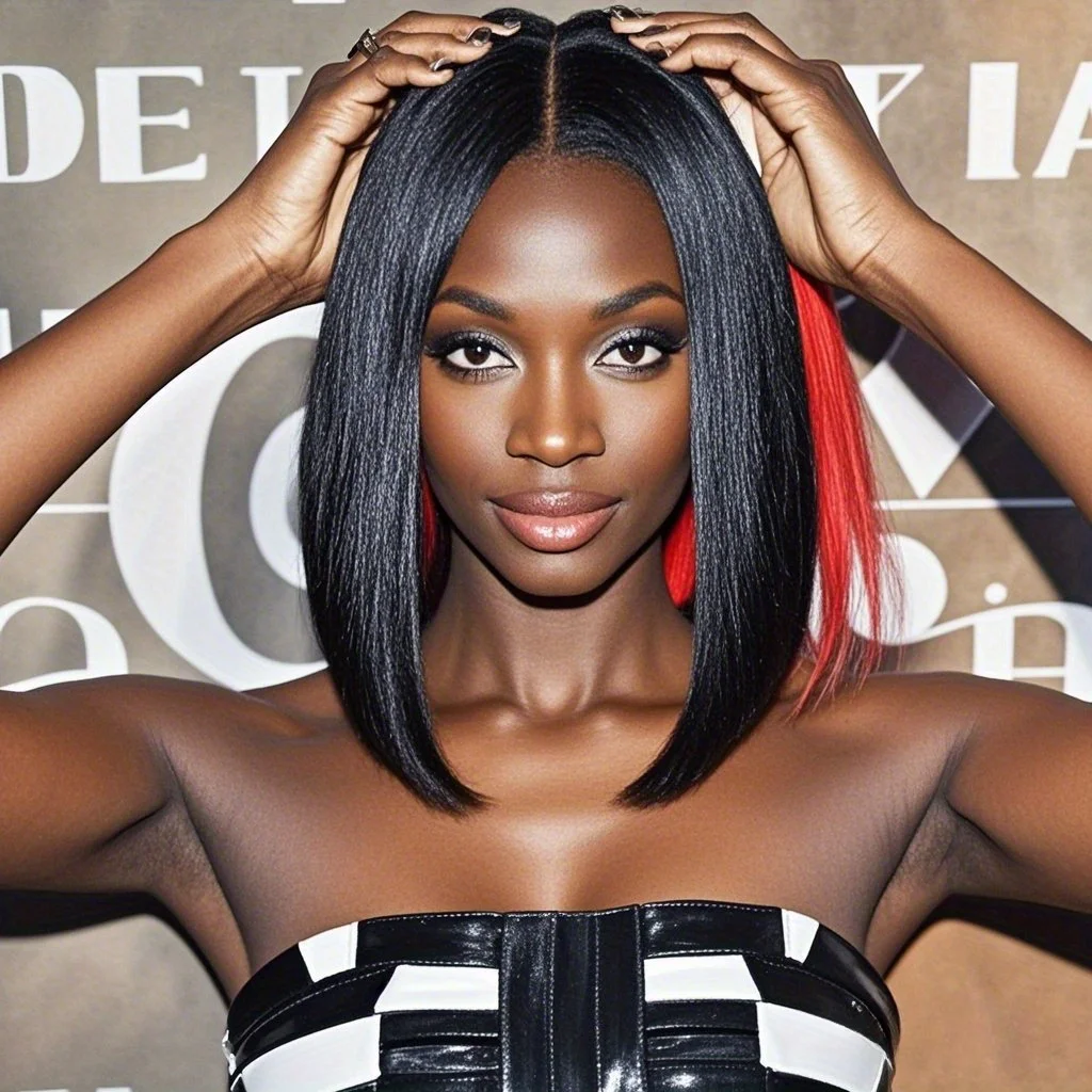 

14 "черный, красный, синтетический натуральный прямой парик с эффектом омбре, парики для косплея на День независимости, Хэллоуин, Рождественский костюм