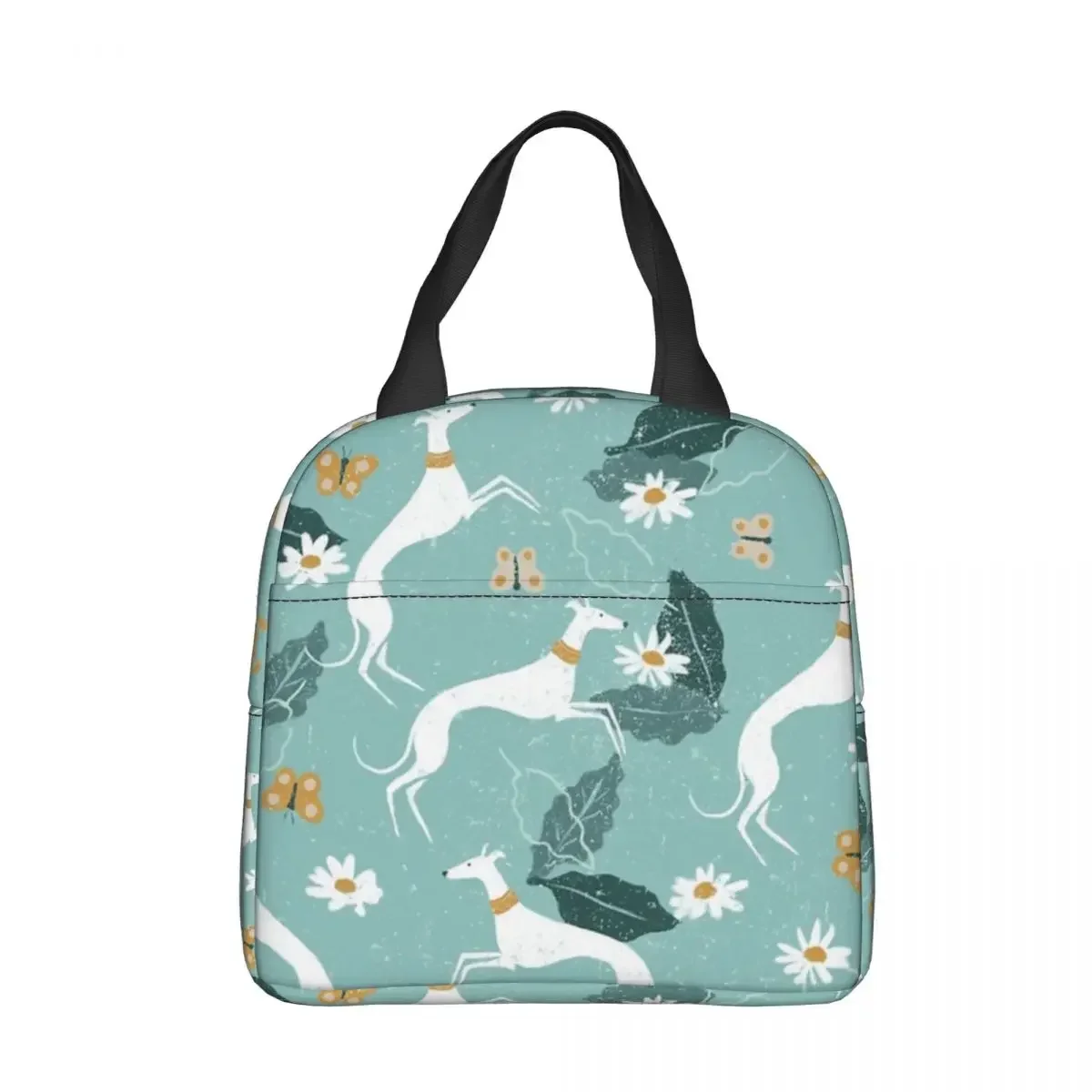 Greyhound And Insulated Lunch Bag Cooler Bag Lunch Container Dog High Capacity Lunch Box Tote Food Bag Work Picnic