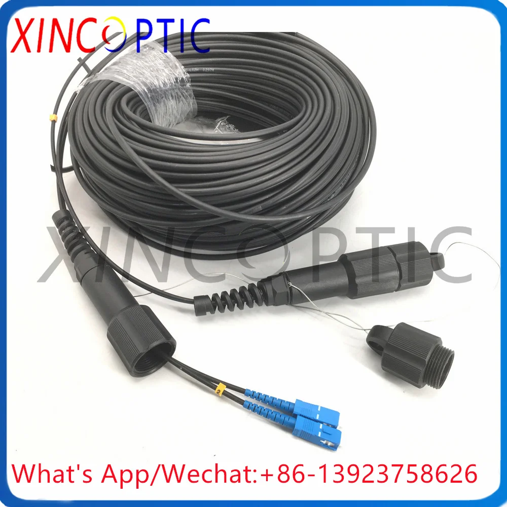 

Оптический патч-корд 2 волокна SM 100 м SC-SC, 2 волокна G657A SC/PC-SC/LC/FC, уличный бронированный кабель LSZH 3,0 мм, дуплексный оптоволоконный патч-корд