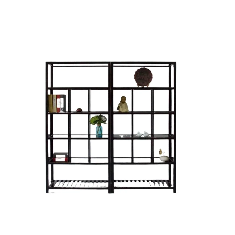 

Китайский синий корпус из цельного дерева, экологически чистый штабелируемый модульный книжный шкаф, ретро шкафчик для гостиной, столовой