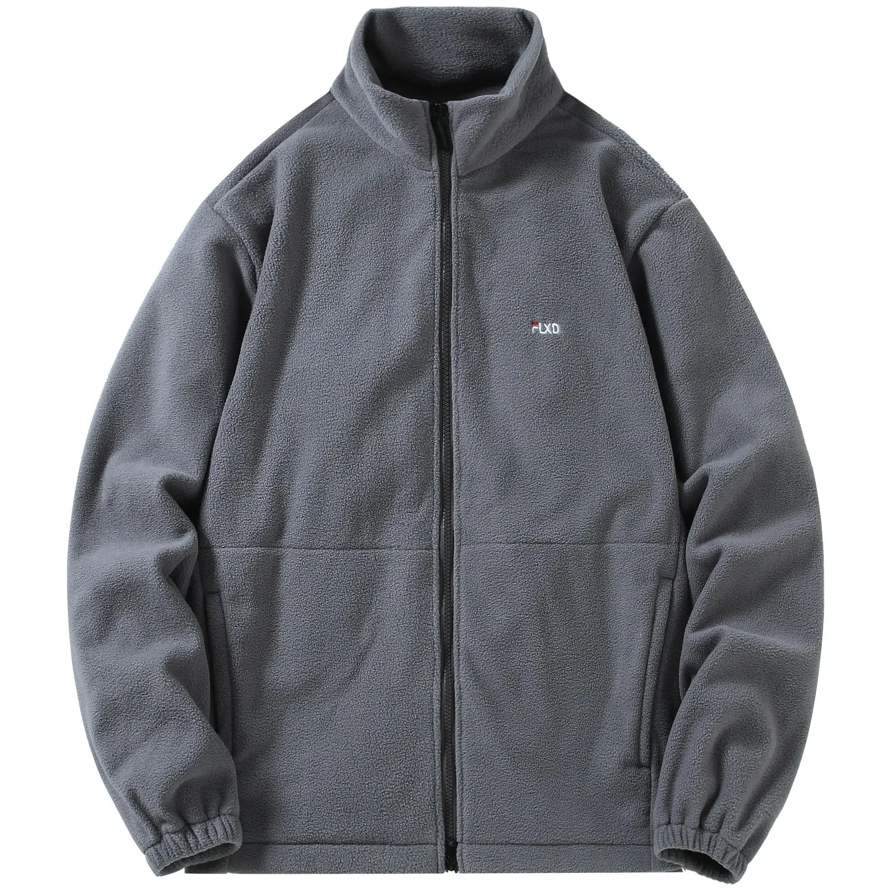 

Fleece jacket for men fat plus size warm fleece jacket composite large size coat