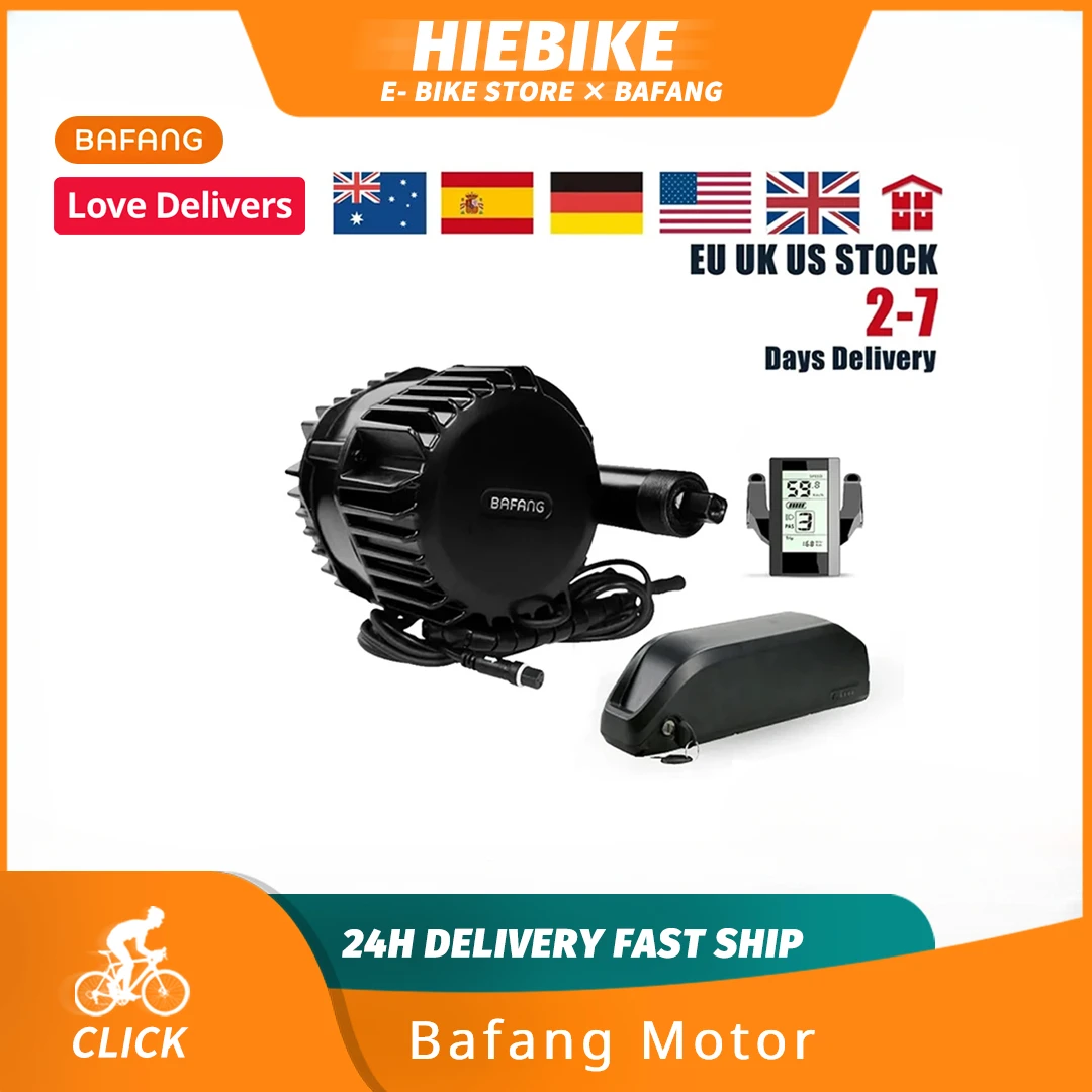 Bafang Motor 48V 52V 1000W Mid Drive Motor Ebike Electric Motor BBSHD BBS03 eBike Conversion Kit BBS03 52V16AH 13AH 20AH Battery