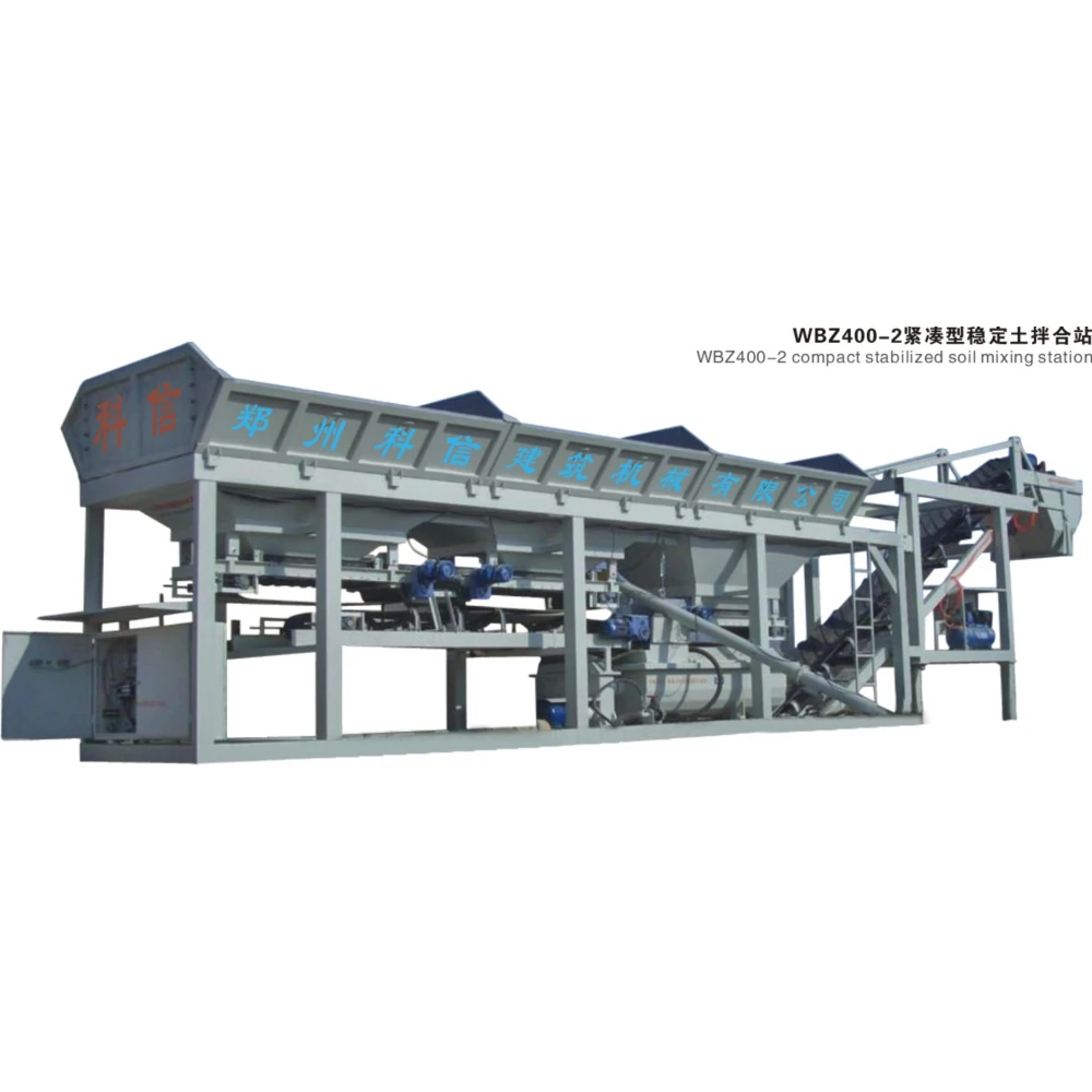WBZ500 Motor Ready Mix Concrete Plant for Sale Automatic Stabilized Soil Mixing Station Featuring Core Component Powder Silo