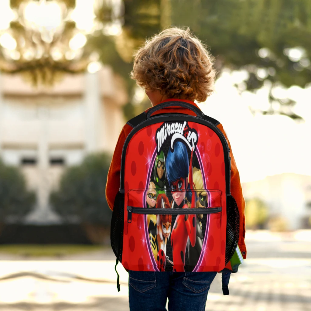 -menina mochila para niños mochila de estudiante de gran capacidad mochila de estudiante de secundaria de dibujos animados 17 pulgadas