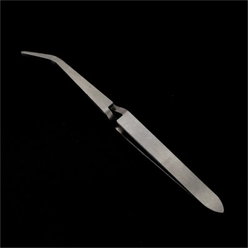 Stainless Steel Cross Action Tweezers Nail Styling Clip Manicure Nail Art Tools Shaping Tweezer Acrylic UV Gel Curve Fixed Pinch